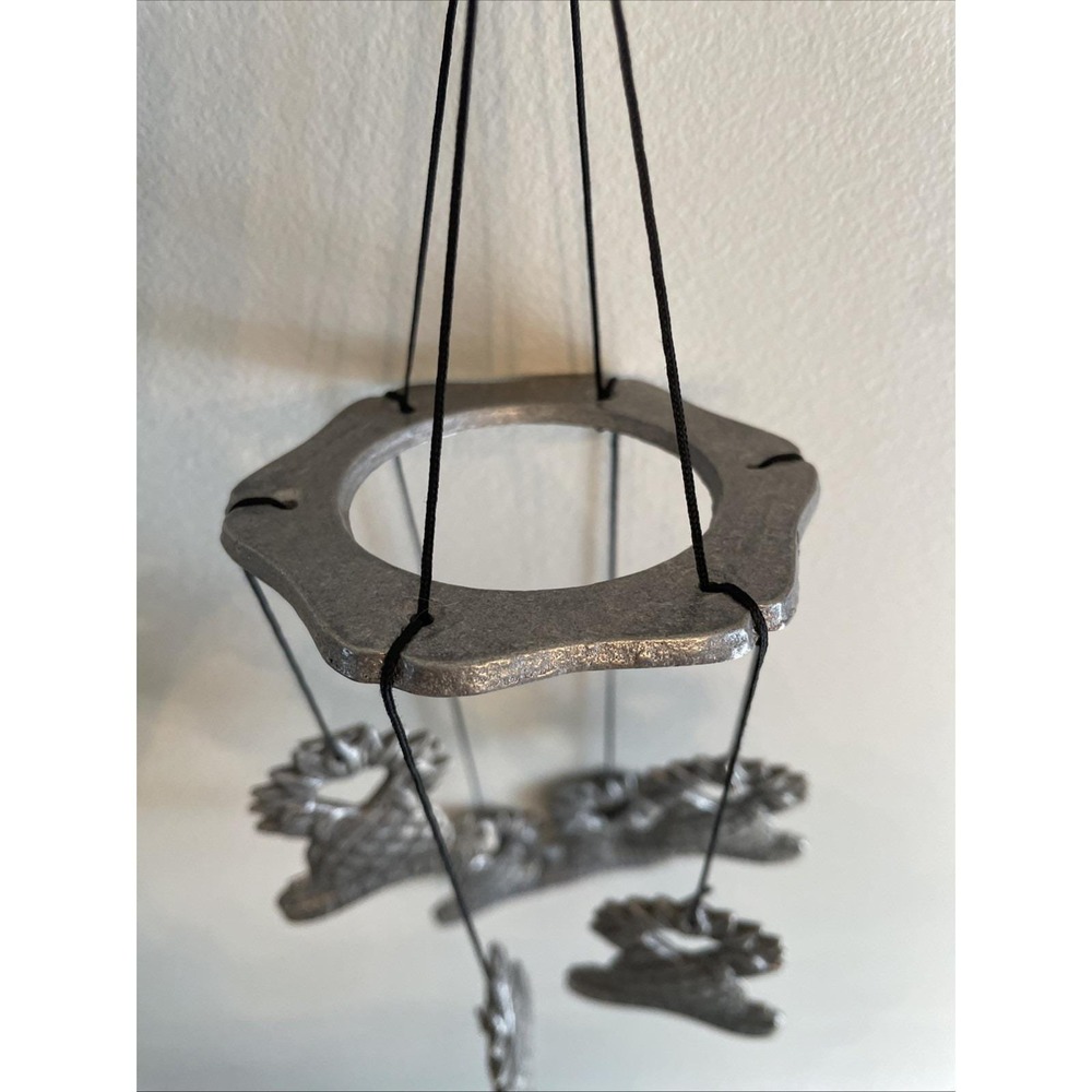 Vintage Carson Metal Wind Chime USA Made Pineapple Welcome Hospitality Decor - Picture 10 of 16